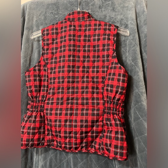 Women's River & Rose Size Medium Christmas Themed Front Snap Pocket Vest - Picture 4 of 5